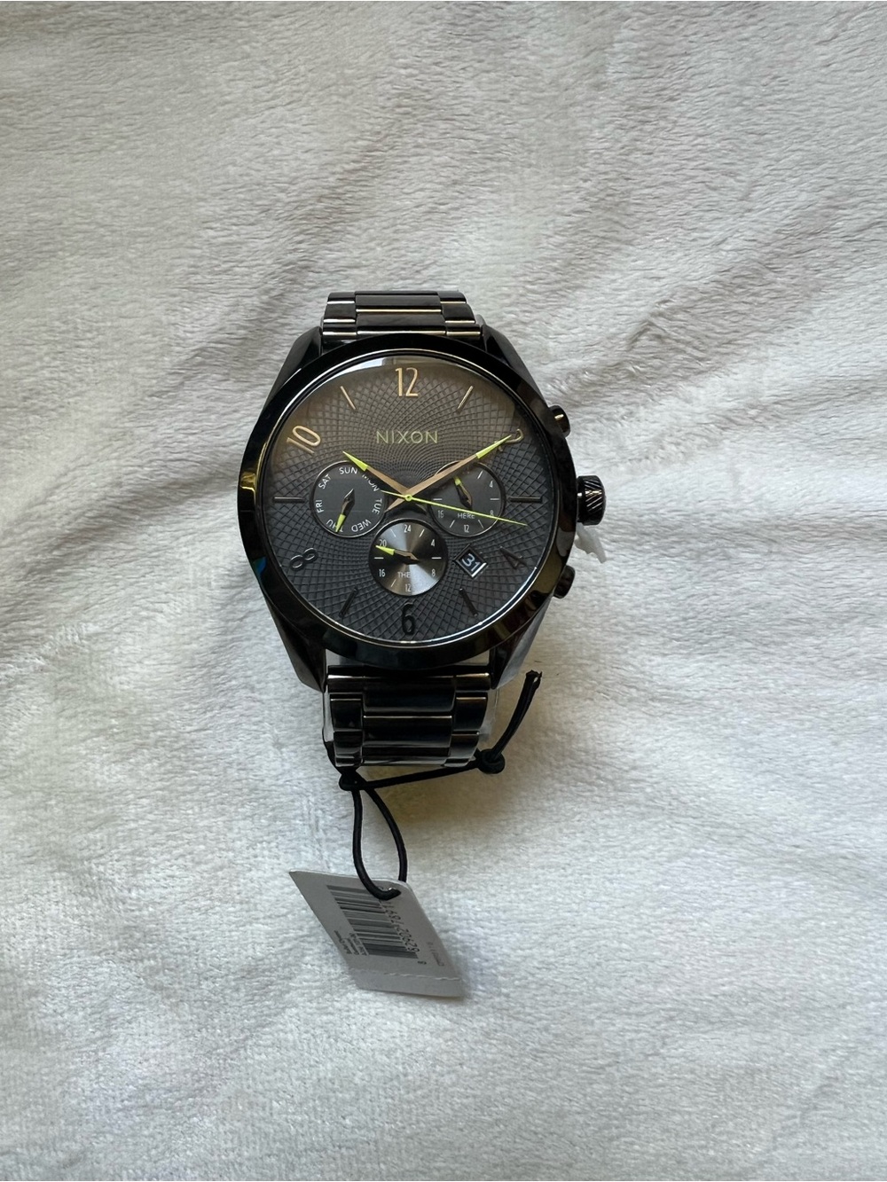 Nixon The Sentry Chrono Men's Gunmetal Stainless Steel Watch - Unisex